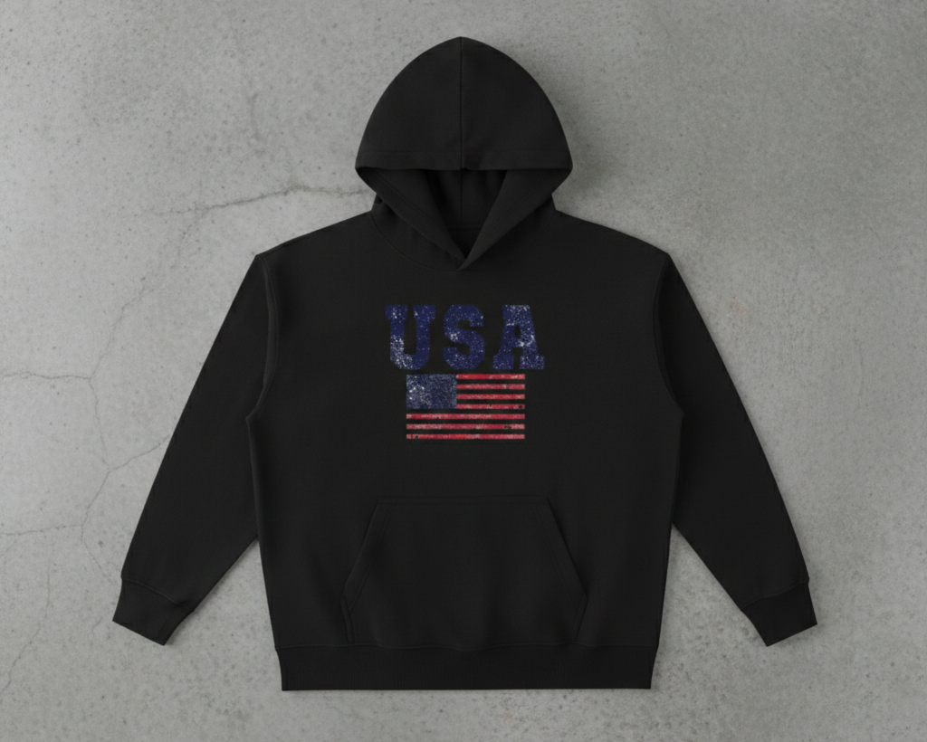 VINTAGE WASH HEAVYWEIGHT USA HOODIE
